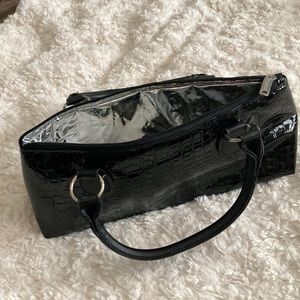 Wine purse. NWOT. Patten Leaver ostrich look.